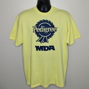 VINTAGE 90s pedigree K9 walk mend XL t-shirt single stitch made in USA hanes new